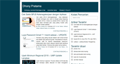 Desktop Screenshot of dhonypratama.com