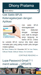 Mobile Screenshot of dhonypratama.com