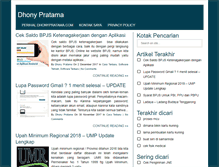 Tablet Screenshot of dhonypratama.com